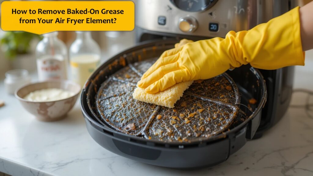 How to Remove Baked-On Grease from Your Air Fryer Element