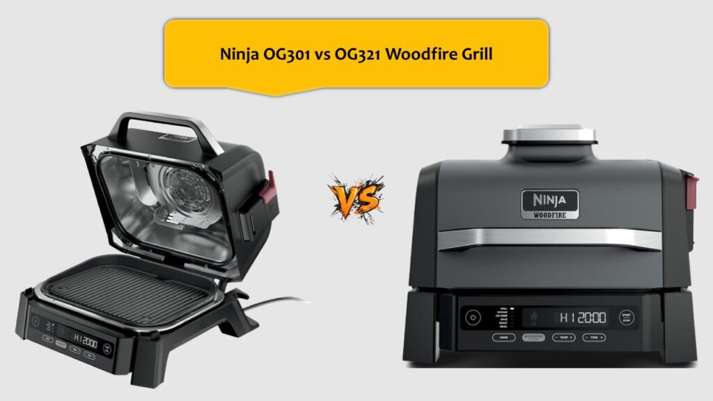 Ninja OG301 vs OG321 Woodfire Grill