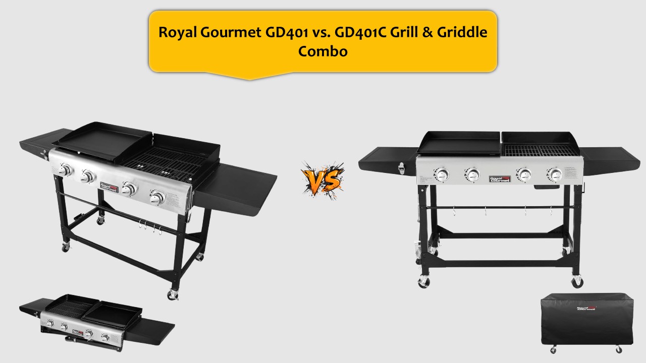 Royal Gourmet GD401 vs. GD401C Grill & Griddle Combo