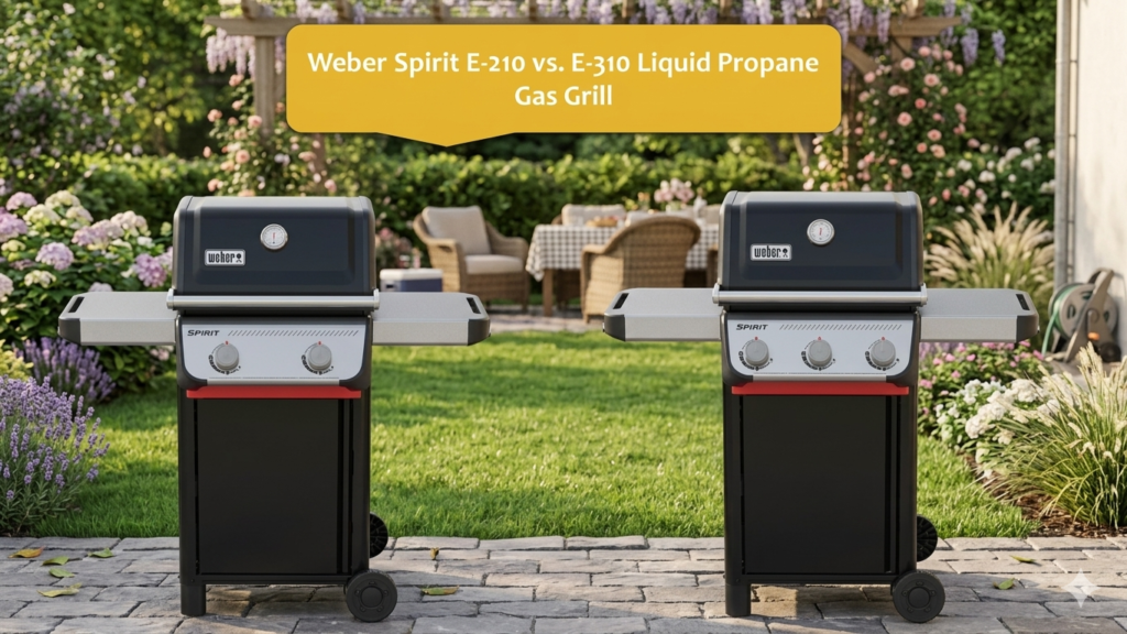 Weber Spirit E-210 vs. E-310 Liquid Propane Gas Grill